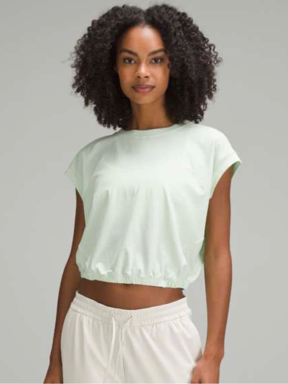 Lululemon Wide Sleeve Gathered Hem Tee